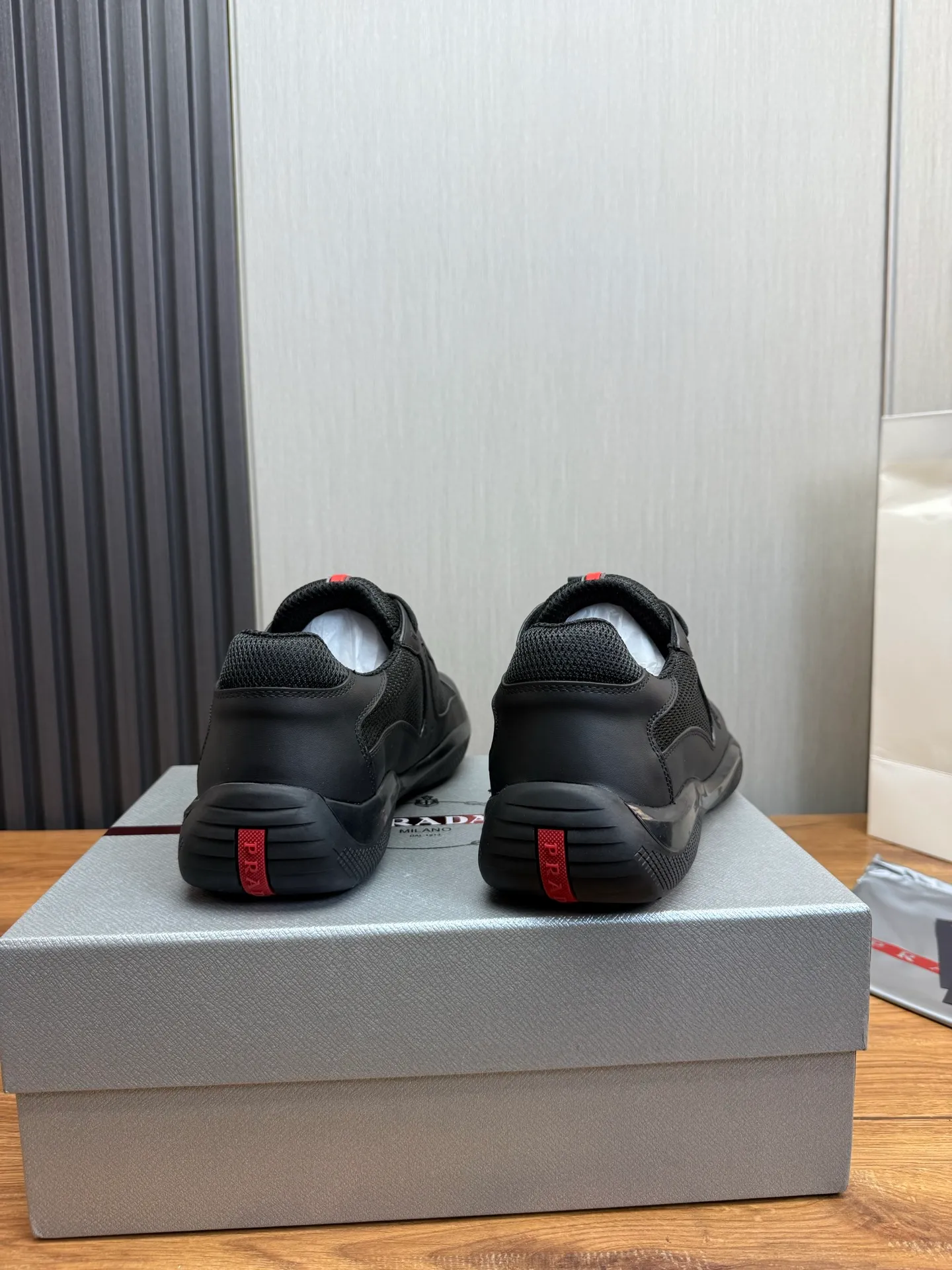 Men's shoes 💰560💰 [PRADA] Men's shoes are popular in the counter, official website is synchronized, 1 high-quality shipment ✔️Original cowhide upper + cowhide lining, 1🆚1 replica, original sole, 38-45 (45 customized, non-refundable)